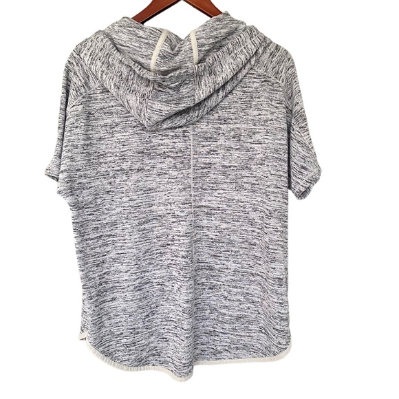 Athleta Heather Grey Short Sleeve Pullover Hoodie M - Picture 9 of 15